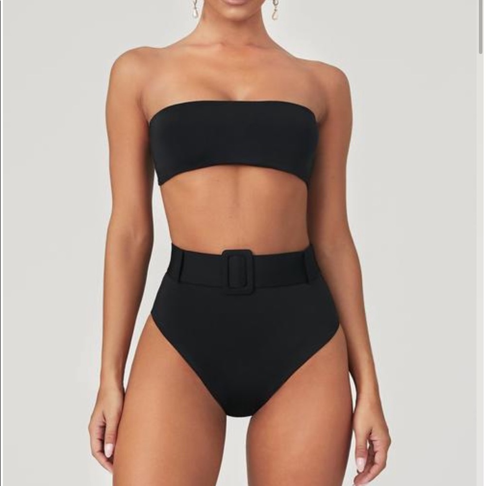 Meshki High Waisted Bathing Suit Bottoms Only